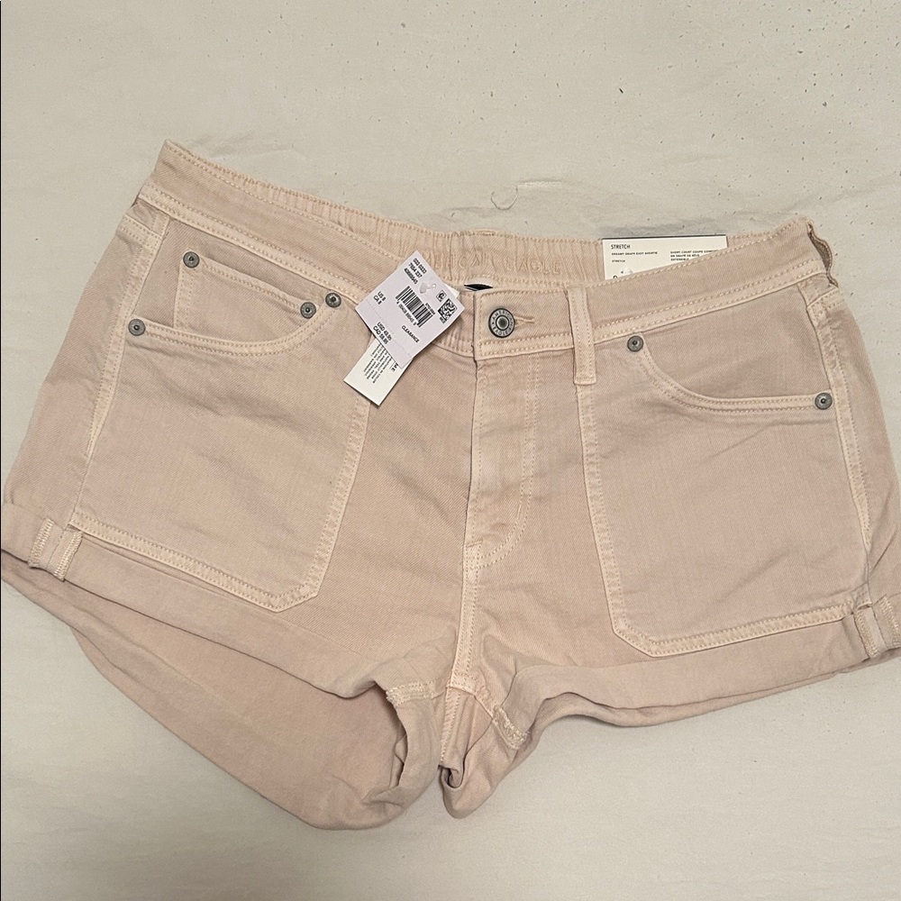American Eagle Outfitters Women's Light Tan Jean Shorts